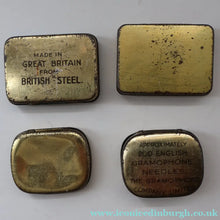 Load image into Gallery viewer, FOUR Vintage Gramophone Needles Tin with Needles. Good Condition
