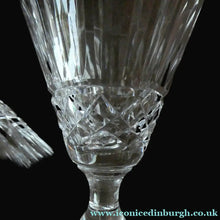 Load image into Gallery viewer, FOUR Vintage WATERFORD CRYSTAL "Tramore (Cut)" White Wine or Claret Glass. 5 1/4 inches in height
