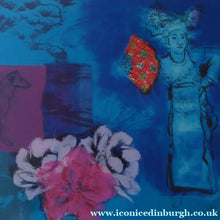 Load image into Gallery viewer, Scottish Art. George Donald Signed Screenprint. 1990s Night Dancer
