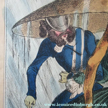 Load image into Gallery viewer, 1820s Original Georgian Print Fashion Satire on Large Hats William Heath
