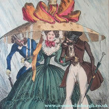 Load image into Gallery viewer, 1820s Original Georgian Print Fashion Satire on Large Hats William Heath
