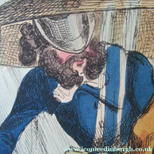 Load image into Gallery viewer, 1820s Original Georgian Print Fashion Satire on Large Hats William Heath
