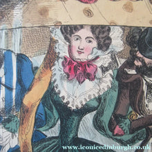 Load image into Gallery viewer, 1820s Original Georgian Print Fashion Satire on Large Hats William Heath
