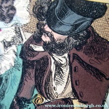 Load image into Gallery viewer, 1820s Original Georgian Print Fashion Satire on Large Hats William Heath
