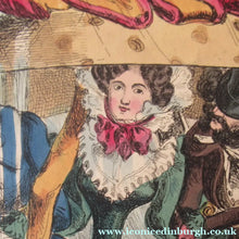 Load image into Gallery viewer, 1820s Original Georgian Print Fashion Satire on Large Hats William Heath
