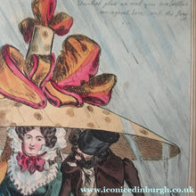 Load image into Gallery viewer, 1820s Original Georgian Print Fashion Satire on Large Hats William Heath
