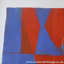 Load image into Gallery viewer, Frank Beanland Abstract Spot Painting Red and Blue Abstract
