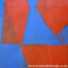 Load image into Gallery viewer, Frank Beanland Abstract Spot Painting Red and Blue Abstract
