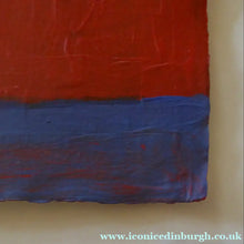 Load image into Gallery viewer, Frank Beanland Abstract Spot Painting Red and Blue Abstract
