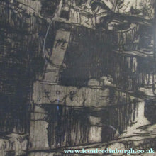 Load image into Gallery viewer, 1906 Pencil Signed Frank Brangwyn Etching The Barge Bruges
