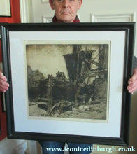 Load image into Gallery viewer, Frank Brangwyn Etching The Barge Bruges
