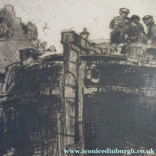 Load image into Gallery viewer, 1906 Pencil Signed Frank Brangwyn Etching The Barge Bruges
