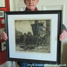 Load image into Gallery viewer, Frank Brangwyn Etching The Barge Bruges
