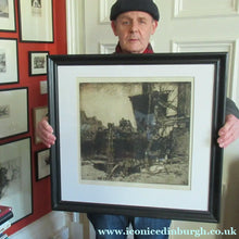 Load image into Gallery viewer, Frank Brangwyn Etching The Barge Bruges
