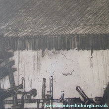 Load image into Gallery viewer, Frank Brangwyn Pencil Signed Etching The Mill Wheel Montreuil
