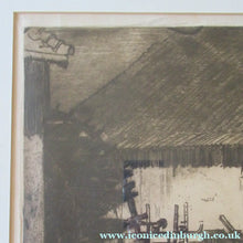 Load image into Gallery viewer, Frank Brangwyn Pencil Signed Etching The Mill Wheel Montreuil
