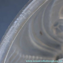 Load image into Gallery viewer, FRENCH Art Deco Opalescent Glass Shade with Roses &amp; Geometric Decoration. Marked on the Rim: Nova Depose
