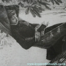 Load image into Gallery viewer, French Art: James TISSOT (1836 - 1902). The Hammock or Le Hamac (1880). Etching and Drypoint. Framed
