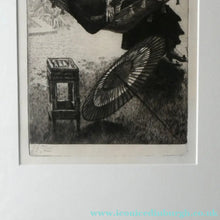 Load image into Gallery viewer, French Art: James TISSOT (1836 - 1902). The Hammock or Le Hamac (1880). Etching and Drypoint. Framed
