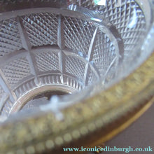 Load image into Gallery viewer, FRENCH (probably Baccarat) Cut Crystal Ice Pail with Gilt Bronze / Ormolu Mounts and Lion Paws Feet. 5 1/4 inches
