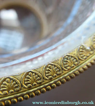 Load image into Gallery viewer, FRENCH (probably Baccarat) Cut Crystal Ice Pail with Gilt Bronze / Ormolu Mounts and Lion Paws Feet. 5 1/4 inches
