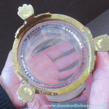 Load image into Gallery viewer, FRENCH (probably Baccarat) Cut Crystal Ice Pail with Gilt Bronze / Ormolu Mounts and Lion Paws Feet. 5 1/4 inches
