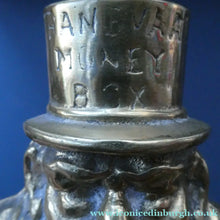 Load image into Gallery viewer, 1900s ANTIQUE Brass Money Box or Coin Bank in the Shape of Paul Kruger. President of the Transvaal
