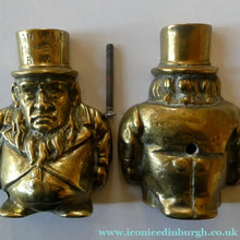 Load image into Gallery viewer, Genuine 1900s ANTIQUE Brass Money Box or Coin Bank in the Shape of Paul Kruger. President of the Transvaal
