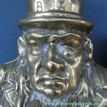 Load image into Gallery viewer, 1900s ANTIQUE Brass Money Box or Coin Bank in the Shape of Paul Kruger. President of the Transvaal
