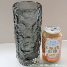Load image into Gallery viewer, Genuine 1960s WHITEFRIARS Pewter Cylinder "Bark" vase by Geoffrey Baxter; 7 1/2 inches
