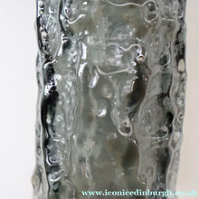 Load image into Gallery viewer, Genuine 1960s WHITEFRIARS Pewter Cylinder "Bark" vase by Geoffrey Baxter; 7 1/2 inches
