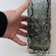 Load image into Gallery viewer, Genuine 1960s WHITEFRIARS Pewter Cylinder "Bark" vase by Geoffrey Baxter; 7 1/2 inches
