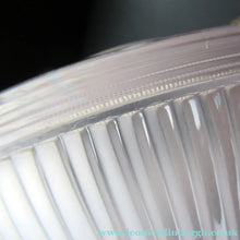 Load image into Gallery viewer, 1920s GENUINE Glass Holophane Hanging Lamp Shade - complete with all original brass fittings
