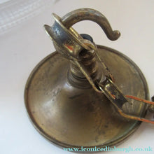 Load image into Gallery viewer, Three Part Holophane Prismatic Hanging Pendant Light Shade 1920s

