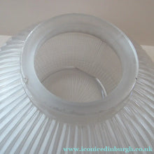 Load image into Gallery viewer, Three Part Holophane Prismatic Hanging Pendant Light Shade 1920s
