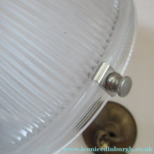 Load image into Gallery viewer, Three Part Holophane Prismatic Hanging Pendant Light Shade 1920s
