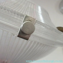 Load image into Gallery viewer, Three Part Holophane Prismatic Hanging Pendant Light Shade 1920s
