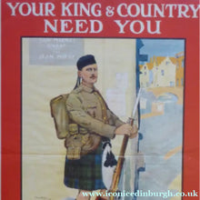 Load image into Gallery viewer, GENUINE Antique WWI Recruitment Poster. Published 1914. Wee Scrap O' Paper by Lawson Wood (1878 - 1957)
