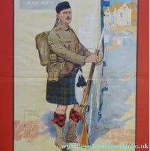 Load image into Gallery viewer, GENUINE Antique WWI Recruitment Poster. Published 1914. Wee Scrap O' Paper by Lawson Wood (1878 - 1957)
