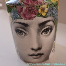 Load image into Gallery viewer, Genuine FORNASETTI Profumi Italian Ceramic Lidded Pot with Original Candle

