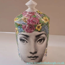 Load image into Gallery viewer, Genuine FORNASETTI Profumi Italian Ceramic Lidded Pot with Original Candle

