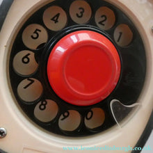 Load image into Gallery viewer, SWEDISH 1950s Ericofon Ericsson Red COBRA Telephone Rotary Dial. WORKING
