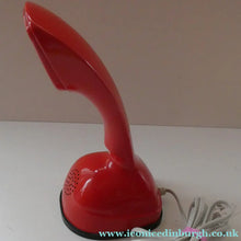 Load image into Gallery viewer, SWEDISH 1950s Ericofon Ericsson Red COBRA Telephone Rotary Dial. WORKING
