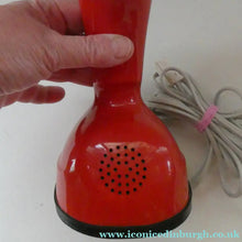 Load image into Gallery viewer, SWEDISH 1950s Ericofon Ericsson Red COBRA Telephone Rotary Dial. WORKING
