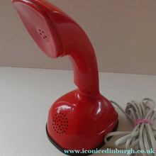 Load image into Gallery viewer, SWEDISH 1950s Ericofon Ericsson Red COBRA Telephone Rotary Dial. WORKING
