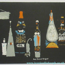 Load image into Gallery viewer, Genuine Vintage 1956 Serigraph or Silk Screenprint by RONALD JULIUS CHRISTENSEN. Entitled Bottles - International Art
