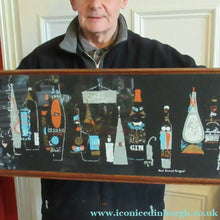 Load image into Gallery viewer, Genuine Vintage 1956 Serigraph or Silk Screenprint by RONALD JULIUS CHRISTENSEN. Entitled Bottles
