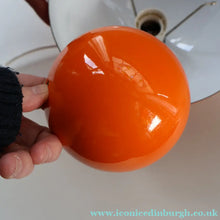 Load image into Gallery viewer, Genuine Vintage DANISH 1960s VERNER PANTON Pendant "Flowerpot" Metal Lampshade. Tangerine Enamel Finish
