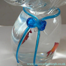 Load image into Gallery viewer, Vintage Italian Murano Glass GOLDFISH IN A BAG Model. Signed Oscar Zanetti
