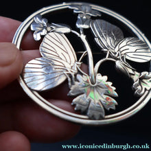 Load image into Gallery viewer, GEORGE JENSEN. Large Vintage Silver Butterfly Brooch by Arno Malinowski for Jensen.  No. 283
